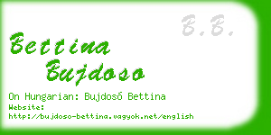 bettina bujdoso business card